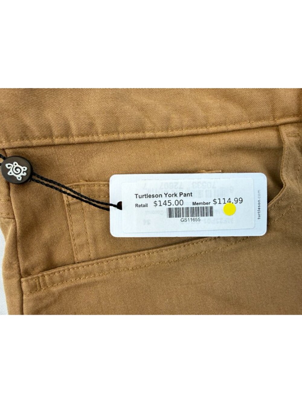 NWT Turtleson Bundle Lot of 3 Pants Mens 34 Brown Blue York Moleskin 5-Pocket Ri - Picture 5 of 15